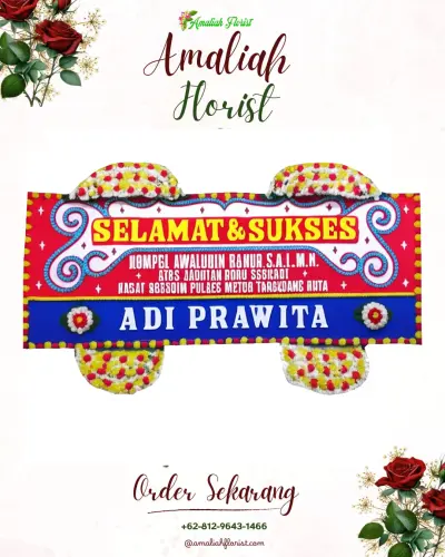Karangan Bunga Ucapan Selamat di Siranindi
